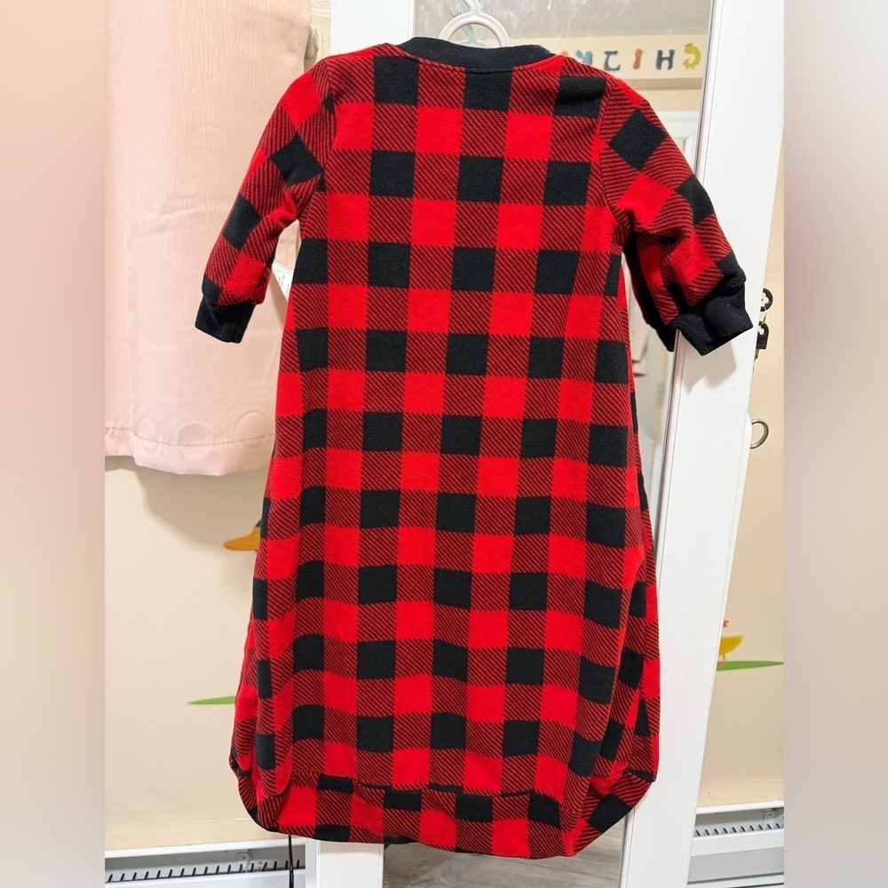 Carter's Kids Pajamas in Red and Black Checkered Pattern - Picture 2 of 3